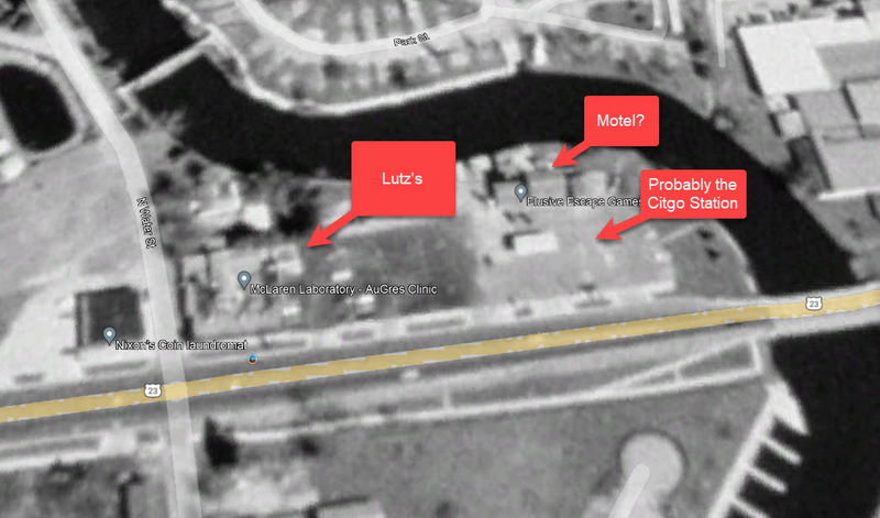 Lutzs Truck Stop and Motel - 1998 Aerial
